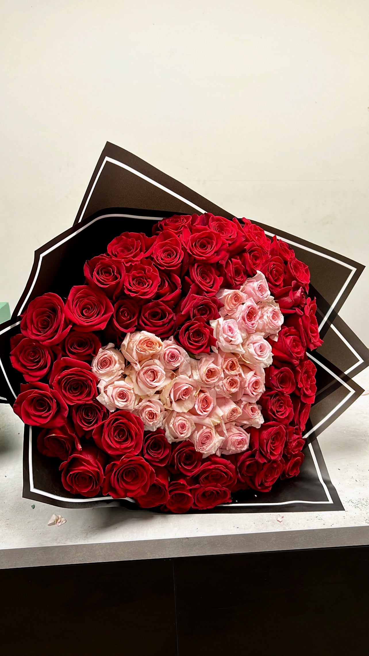 Heart-Shaped Rose Bouquet
